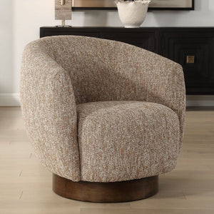   Modern European furniture - Brown Barrel Swivel Chair - www.oroa.com | Oroa.com