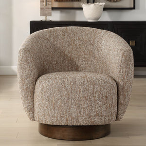   Modern European furniture - Brown Barrel Swivel Chair - www.oroa.com | Oroa.com