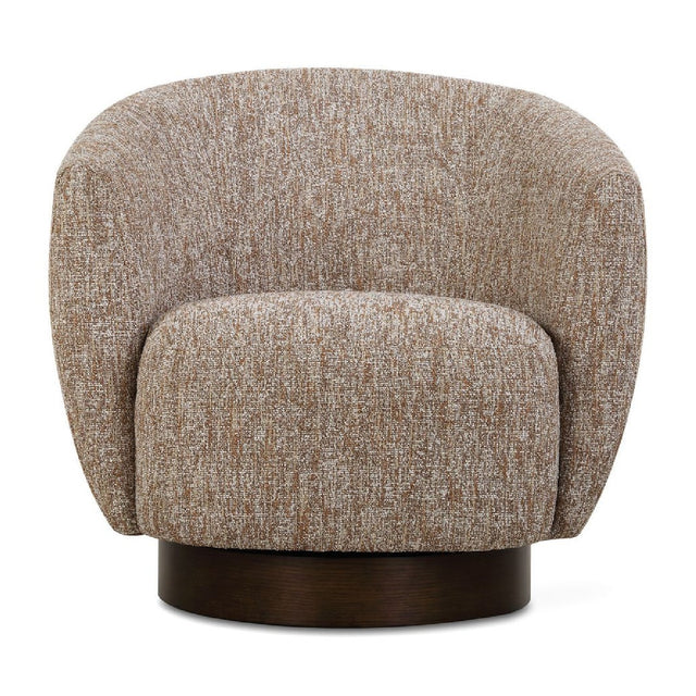 Modern European furniture - Brown Barrel Swivel Chair - www.oroa.com