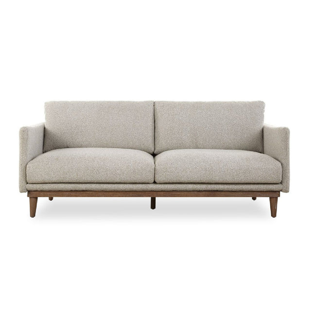 Modern European furniture - Beige Boucle Sofa - www.oroa.com