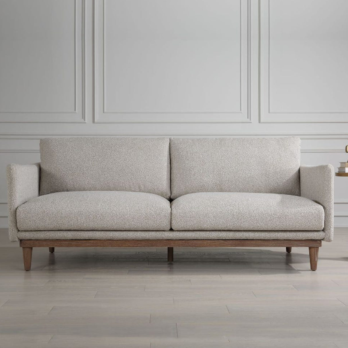   Modern European furniture - Beige Boucle Sofa - www.oroa.com | Oroa.com