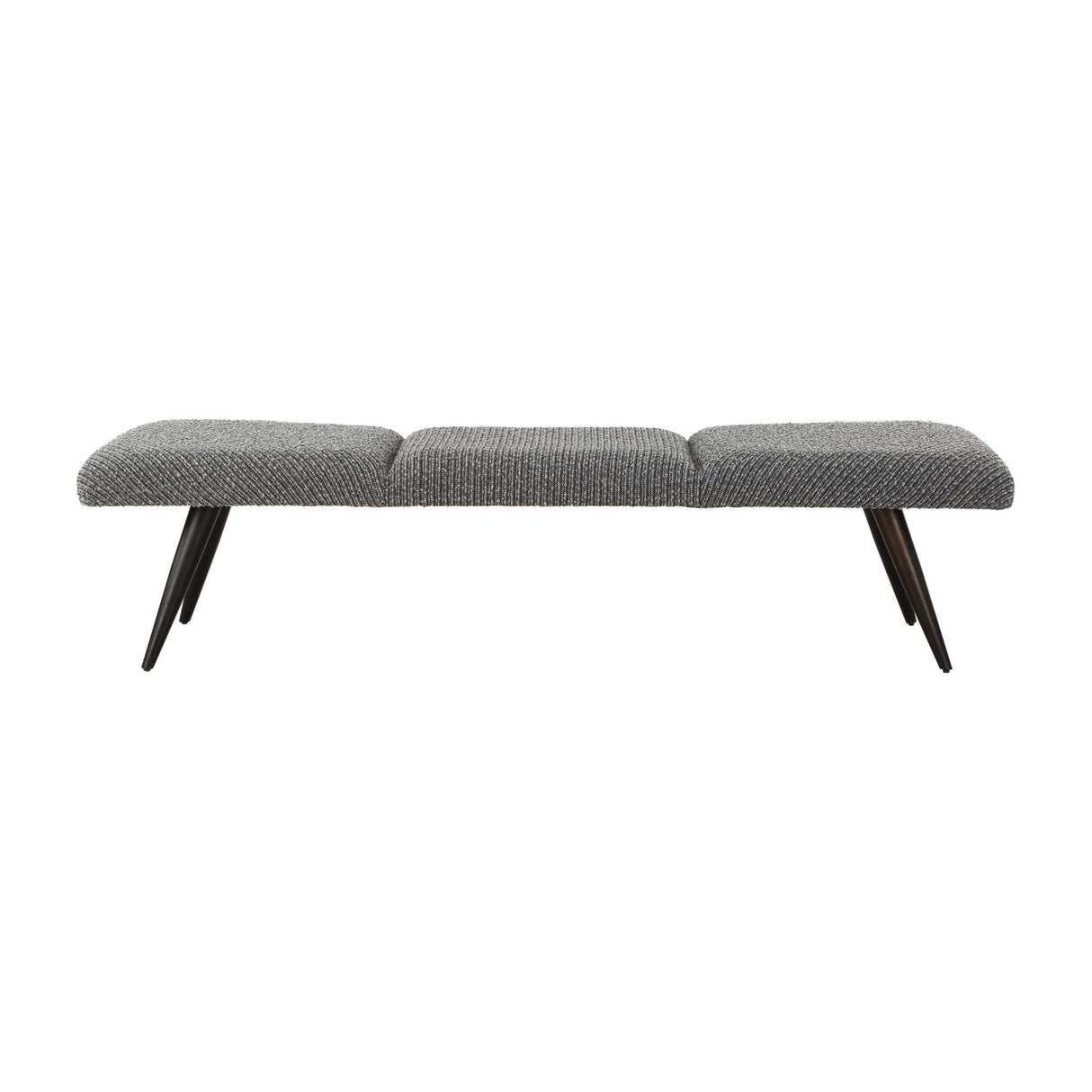   Modern European furniture - Gray Boucle Bench - www.oroa.com | Oroa.com