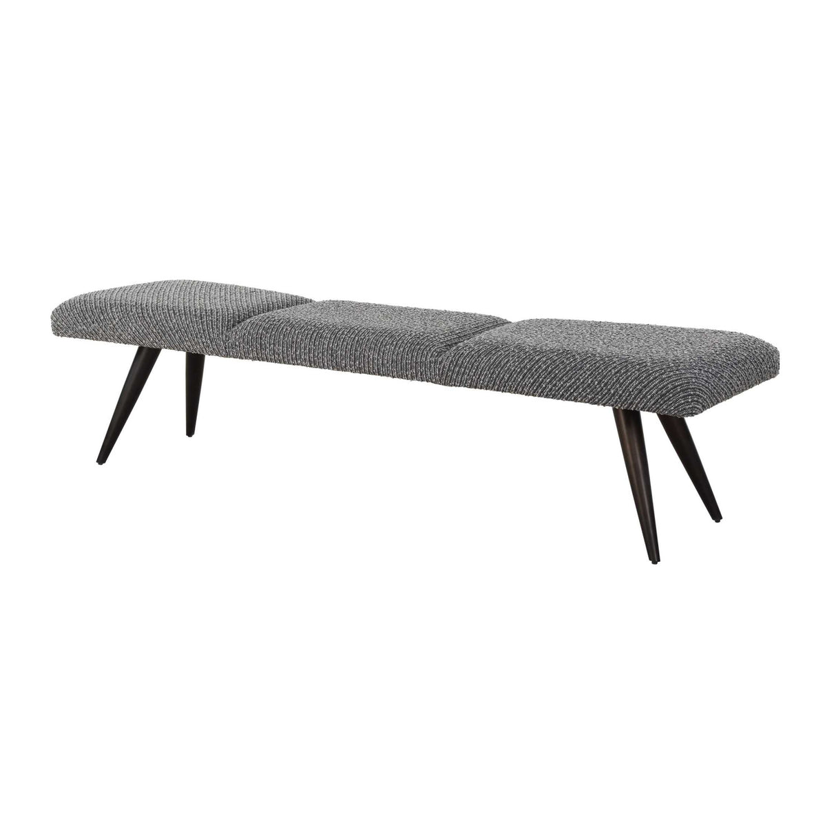   Modern European furniture - Gray Boucle Bench - www.oroa.com | Oroa.com