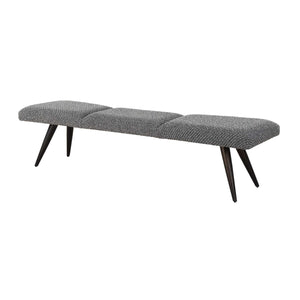   Modern European furniture - Gray Boucle Bench - www.oroa.com | Oroa.com