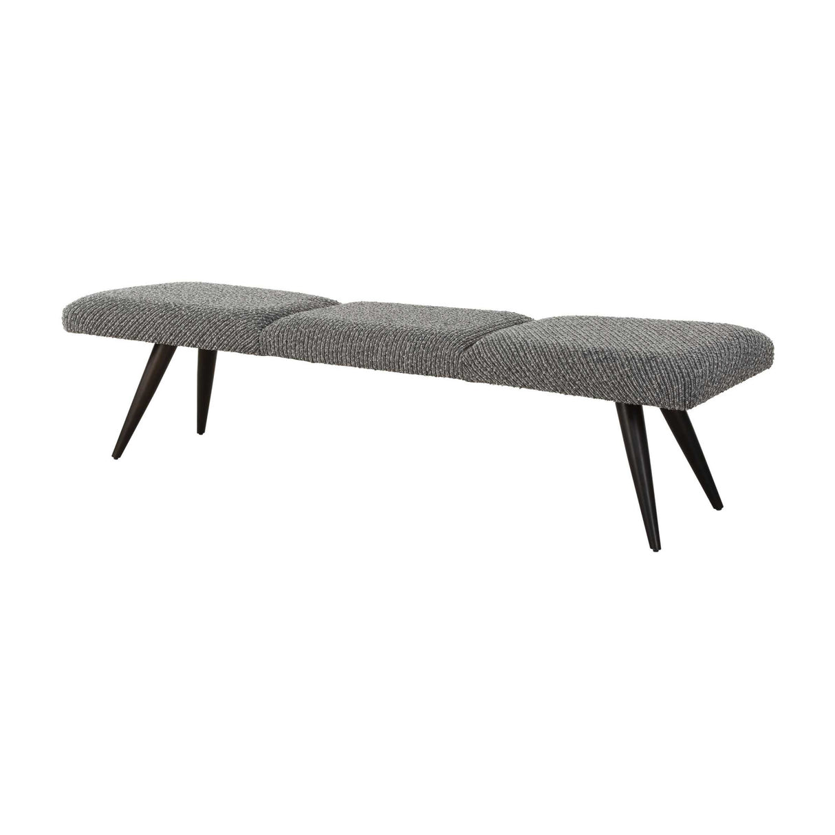   Modern European furniture - Gray Boucle Bench - www.oroa.com | Oroa.com