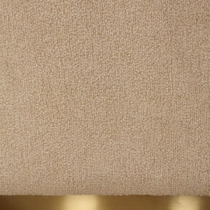   Modern European furniture - Beige Boucle Modern Swivel Chair - www.oroa.com | Oroa.com