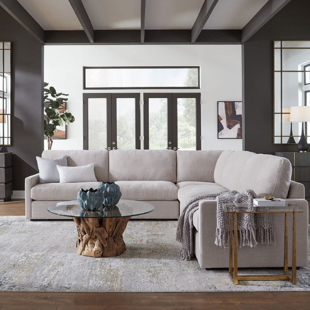   Beige Sectional Sofa | Oroa.com