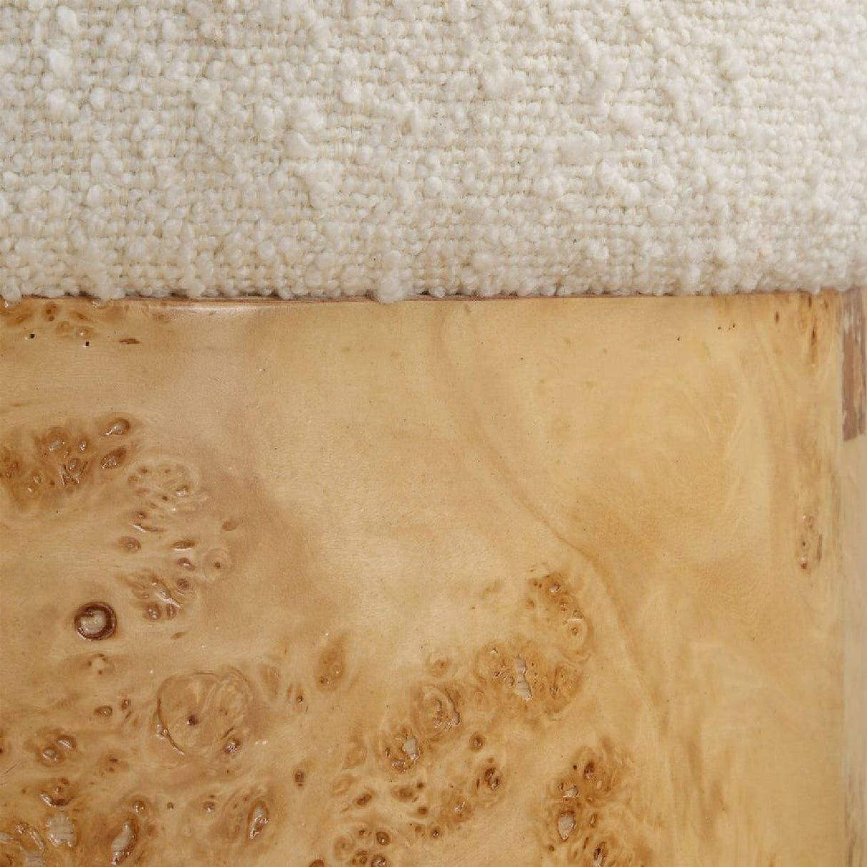   Modern European furniture - Poplar Burl Base Ottoman - www.oroa.com | Oroa.com