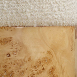   Modern European furniture - Poplar Burl Base Ottoman - www.oroa.com | Oroa.com