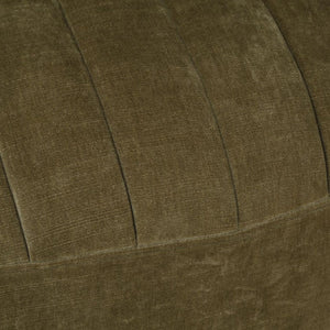   Modern European furniture - Green Chambray Channeled Swivel Chair - www.oroa.com | Oroa.com