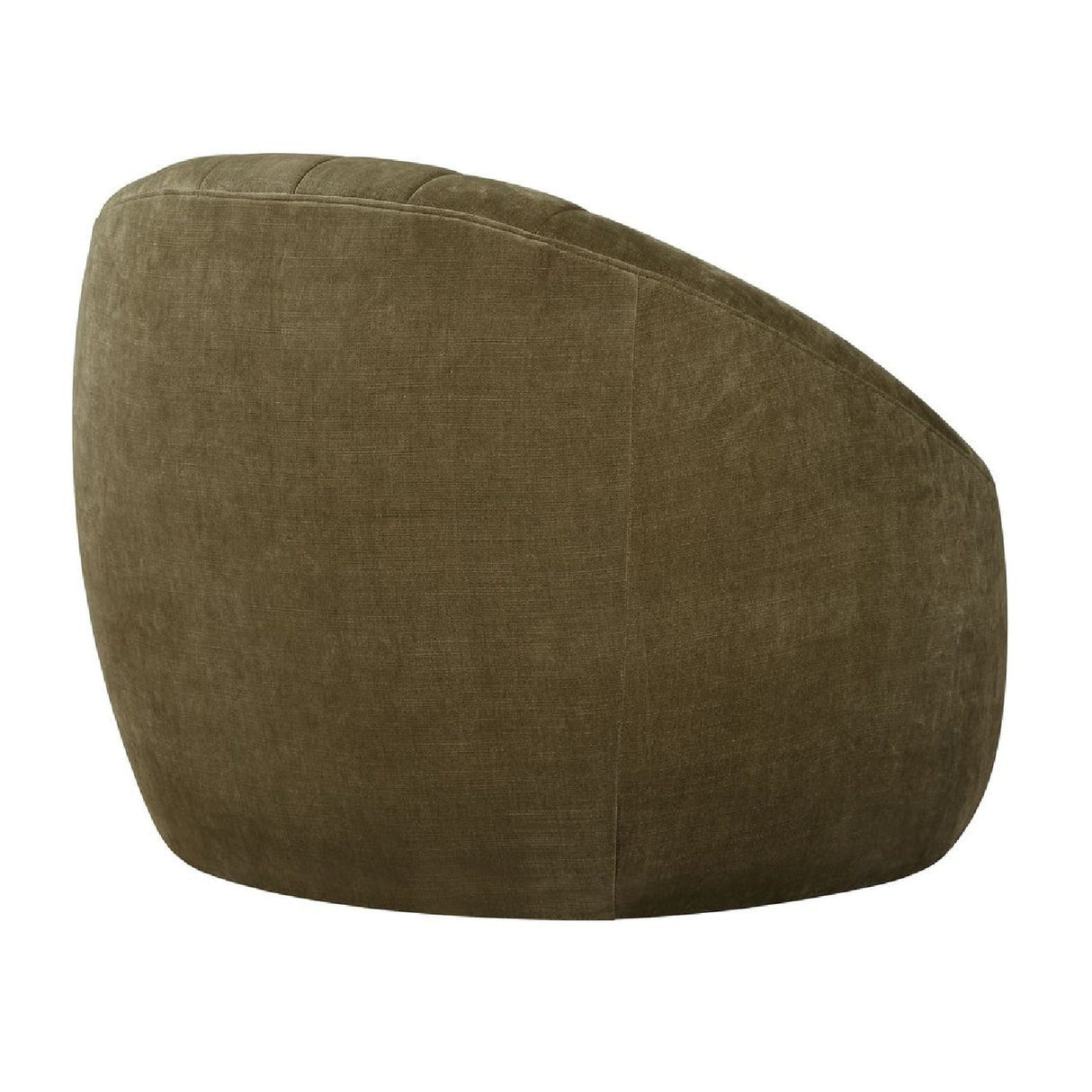  Modern European furniture - Green Chambray Channeled Swivel Chair - www.oroa.com | Oroa.com