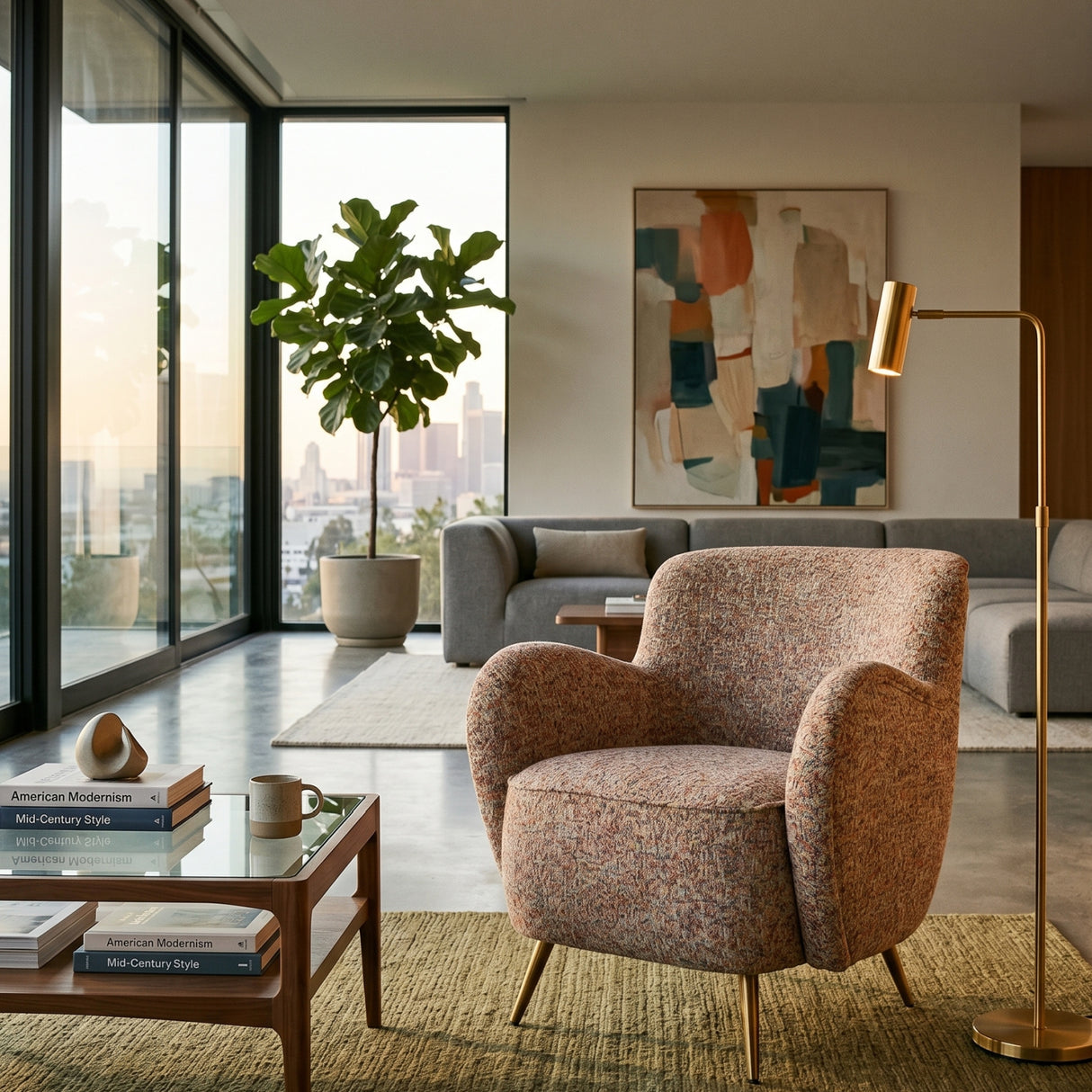   Modern European furniture - Textured Chenille Accent Chair - www.oroa.com | Oroa.com