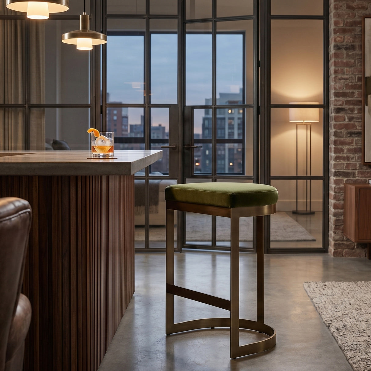   Iron Arched Counter Stool | Oroa.com