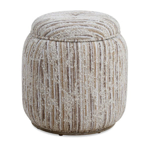   Modern European furniture - Tan Slubbed Boucle Storage Ottoman - www.oroa.com | Oroa.com