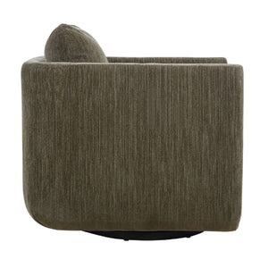   Chenille Rounded Swivel Chair | Oroa.com