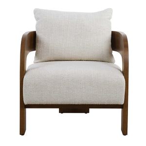   Modern European furniture - Solid Oak T-Back Accent Chair - www.oroa.com | Oroa.com