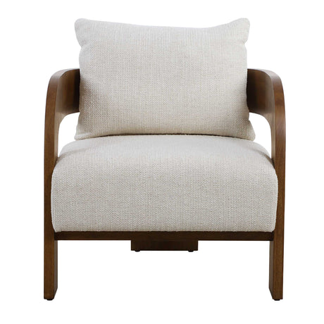   Modern European furniture - Solid Oak T-Back Accent Chair - www.oroa.com | Oroa.com