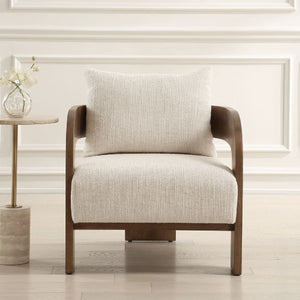   Modern European furniture - Solid Oak T-Back Accent Chair - www.oroa.com | Oroa.com