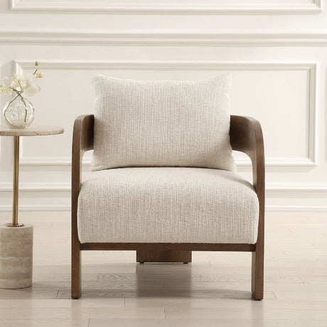   Modern European furniture - Solid Oak T-Back Accent Chair - www.oroa.com | Oroa.com