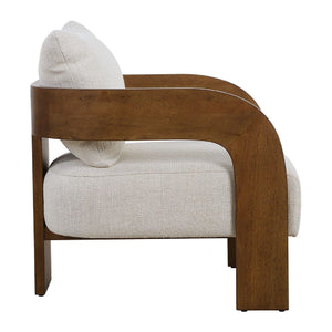   Modern European furniture - Solid Oak T-Back Accent Chair - www.oroa.com | Oroa.com