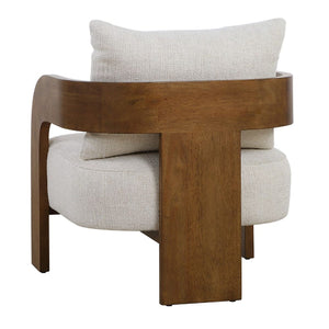   Modern European furniture - Solid Oak T-Back Accent Chair - www.oroa.com | Oroa.com