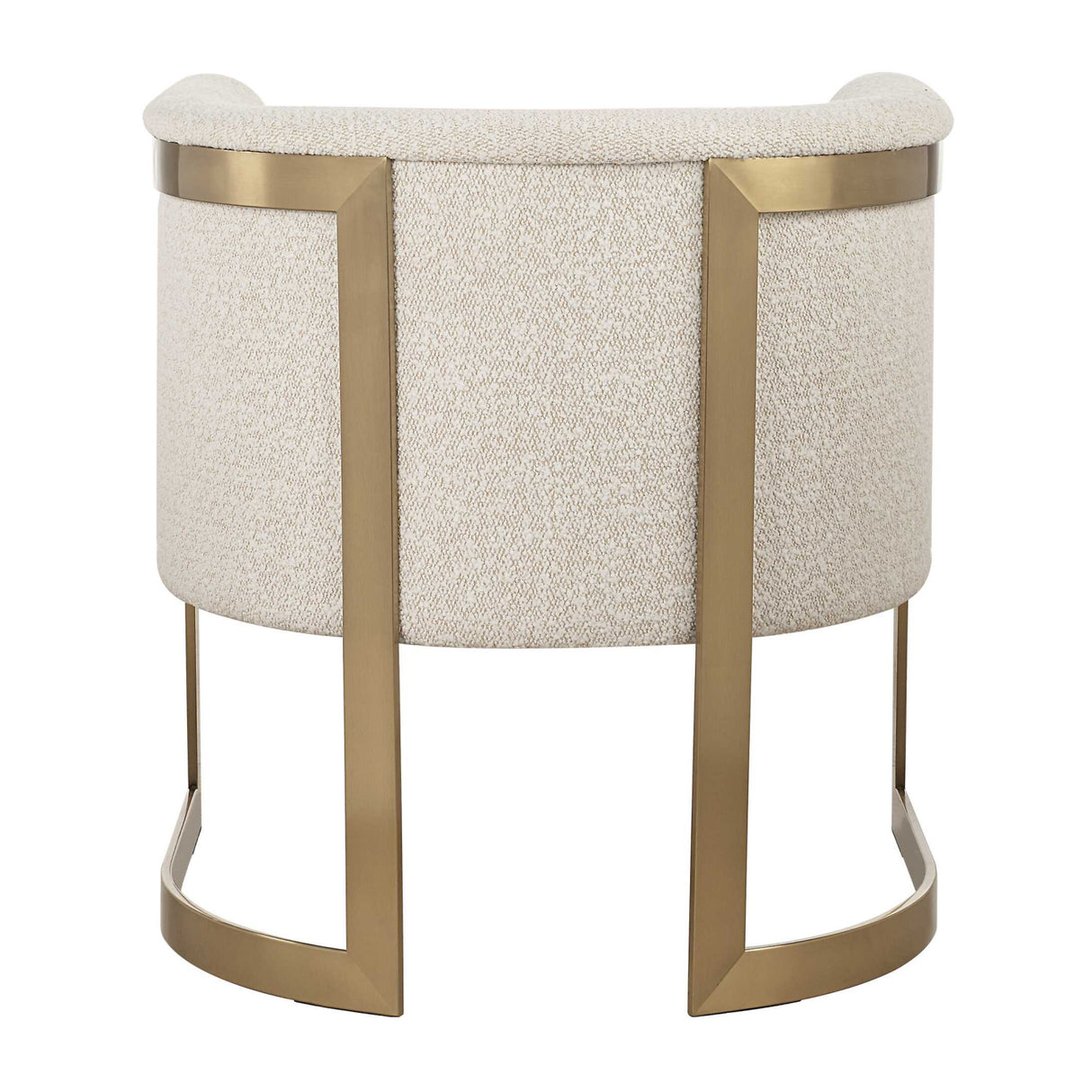   Tan Boucle Cantilevered Accent Chair | Oroa.com