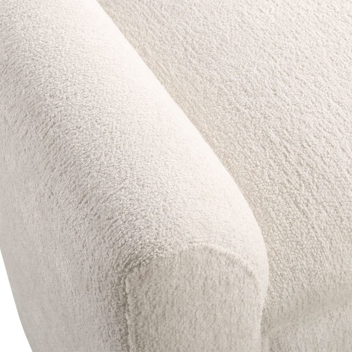   Modern European furniture - White Boucle Modern Bench - www.oroa.com | Oroa.com