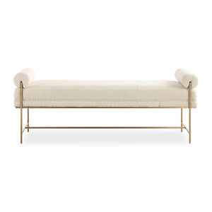   Modern European furniture - White Sheepskin Swivel Ottoman - www.oroa.com | Oroa.com