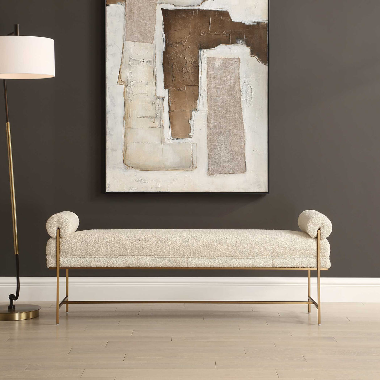   Modern European furniture - White Sheepskin Swivel Ottoman - www.oroa.com | Oroa.com