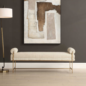   Modern European furniture - White Sheepskin Swivel Ottoman - www.oroa.com | Oroa.com