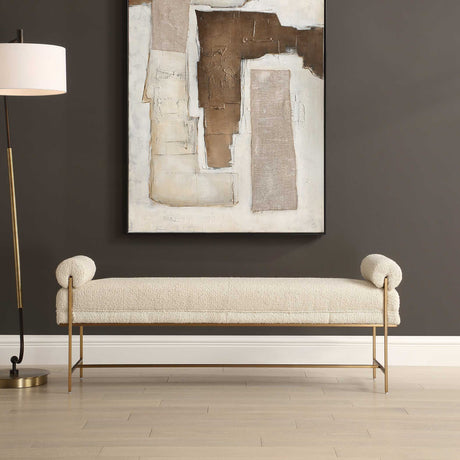   Modern European furniture - White Sheepskin Swivel Ottoman - www.oroa.com | Oroa.com