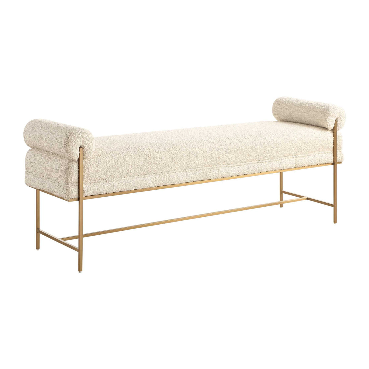   Modern European furniture - White Sheepskin Swivel Ottoman - www.oroa.com | Oroa.com
