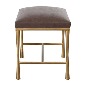   Modern European furniture - Brown Leather Inspired Bench S - www.oroa.com | Oroa.com