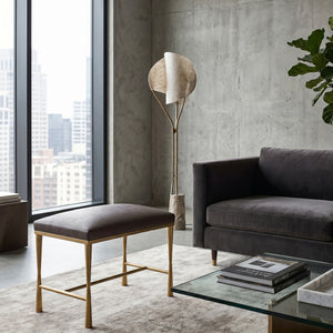  Modern European furniture - Brown Leather Inspired Bench S - www.oroa.com | Oroa.com