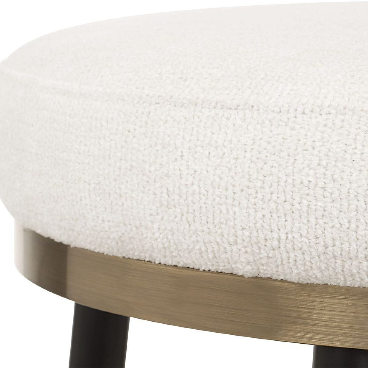   Modern European furniture - Cream Chenille Round Counter Stool  - www.oroa.com | Oroa.com