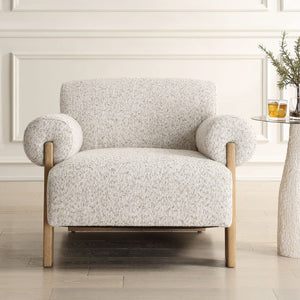   Modern European furniture - Boucle Rolled-Arm Accent Chair - www.oroa.com | Oroa.com