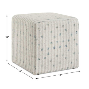   Chenille Cube Ottoman | Oroa.com