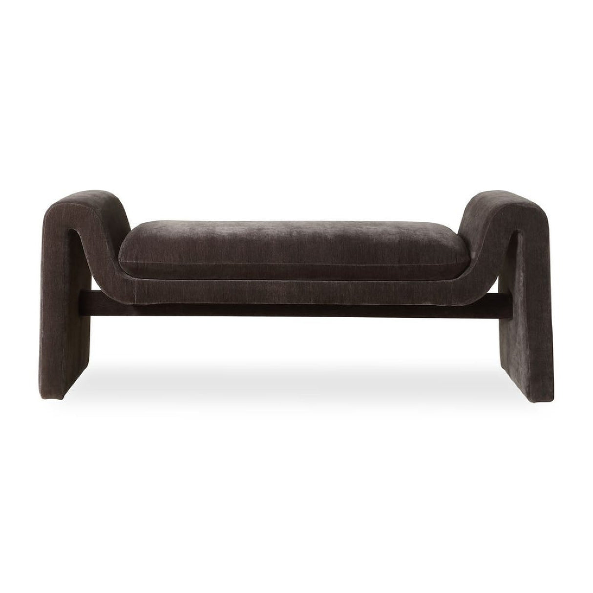   Modern European furniture - Black Velvet Bench - www.oroa.com | Oroa.com
