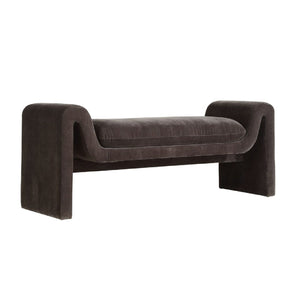   Modern European furniture - Black Velvet Bench - www.oroa.com | Oroa.com