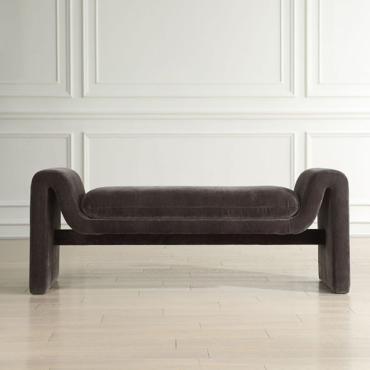   Modern European furniture - Black Velvet Bench - www.oroa.com | Oroa.com