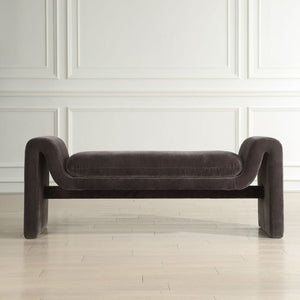   Modern European furniture - Black Velvet Bench - www.oroa.com | Oroa.com