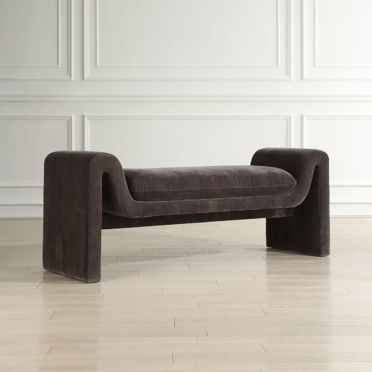   Modern European furniture - Black Velvet Bench - www.oroa.com | Oroa.com