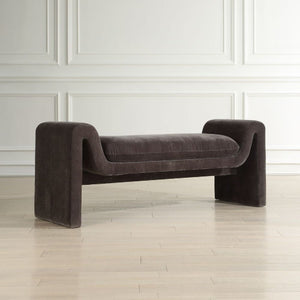   Modern European furniture - Black Velvet Bench - www.oroa.com | Oroa.com