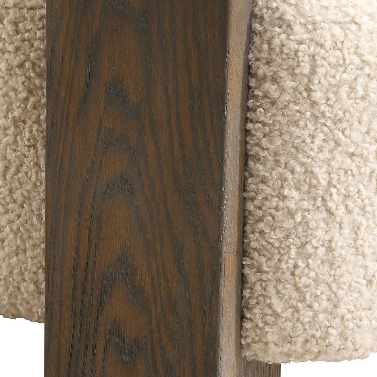   Modern European furniture - White Shearling T-Back Accent Chair - www.oroa.com | Oroa.com