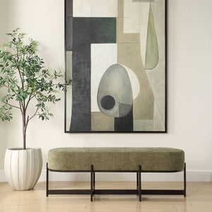   Modern European furniture - Green Upholstered Bench - www.oroa.com | Oroa.com