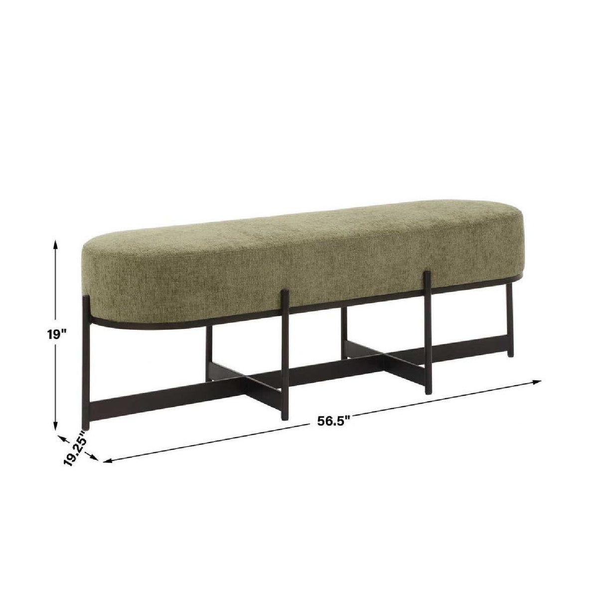   Modern European furniture - Green Upholstered Bench - www.oroa.com | Oroa.com