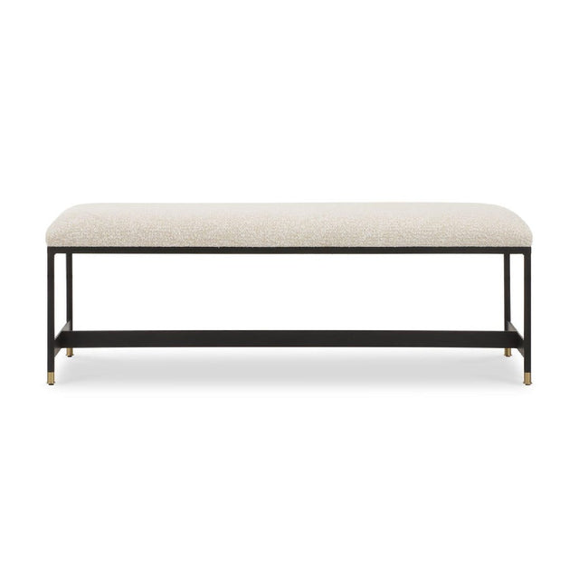 Modern European furniture - White Upholstered Bench - www.oroa.com
