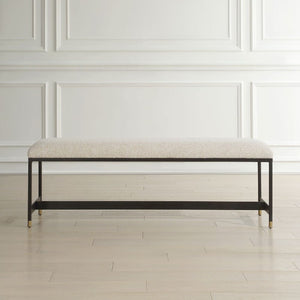   Modern European furniture - White Upholstered Bench - www.oroa.com | Oroa.com