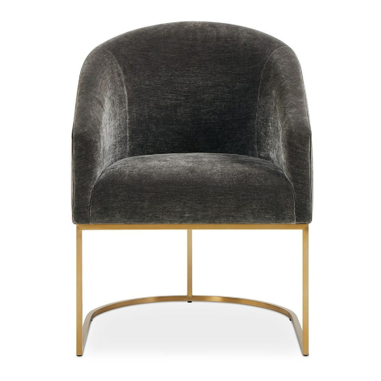   Black Velvet Cantilevered Dining Chair | Oroa.com