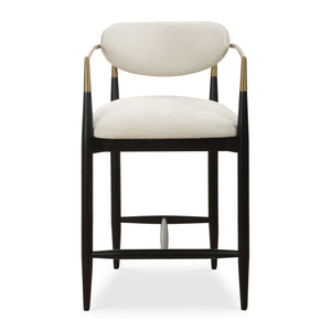   Modern European furniture - White Velvet Counter Stool - www.oroa.com | Oroa.com